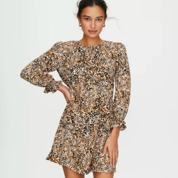 Wilfred Baroque Dress, Animal Print, Size 0 - Picture 1 of 5